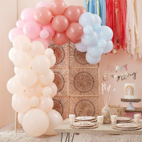 Pastel balloon garland Happy Day