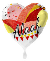 Ballon coeur Carnaval Alaaf 45cm