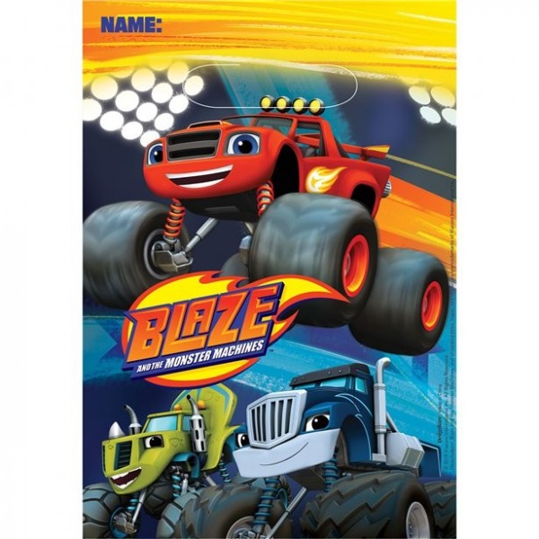 8 Blaze and the Monster Machines gift bags