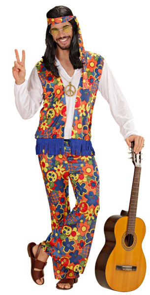 Kolorowy kostium hipisa Liam