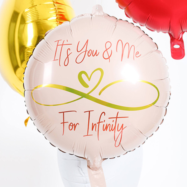 Its you and me for infinity Folienballon 45cm 3