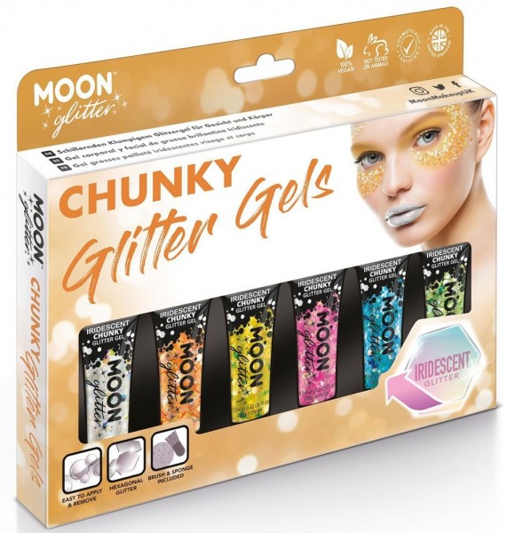 Glam Night glitter gel set 6 pieces