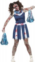 Vista previa: Disfraz de animadora zombie para niña