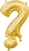 Mini Folienballon Symbol ? gold 35cm