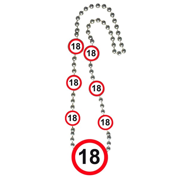 Traffic sign 18 necklace