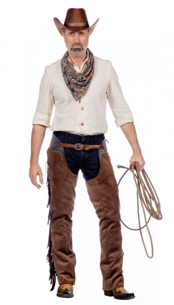 Western Cowboy Chaps in Braun Deluxe