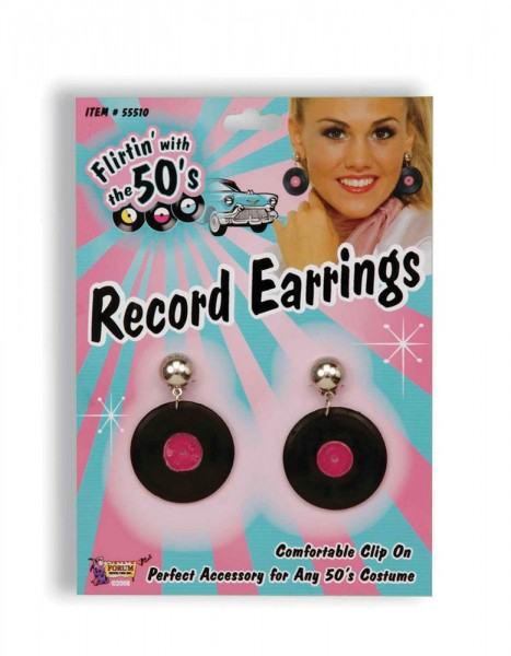 Schallpaltten Ohrringe 50iger Jahre
