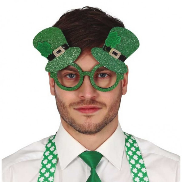 Śmieszne okulary Leprechaun St Patricks Day