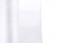 Vorschau: Gesäumter Organza Juna weiß 9m x 38cm
