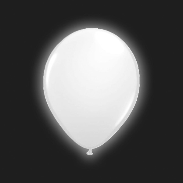 5 Moonlight LED Luftballons 25cm 2