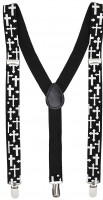 Preview: Crossed braces black and white