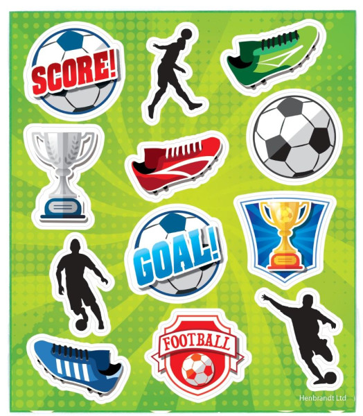12 Fußballfreunde Sticker