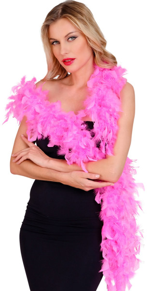 Feather boa pink deluxe 80g