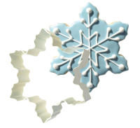 Widok: Wykrawacz do ciastek w kształcie płatków śniegu 10,2 cm