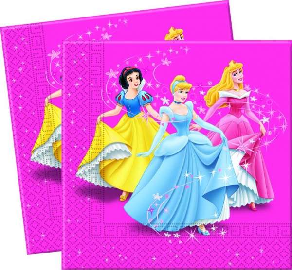 20 serviettes en papier La Princesse Disney 33x33cm