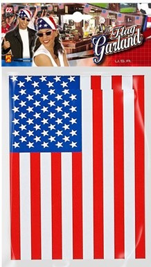 Wimpelketting USA vlag 6m 2