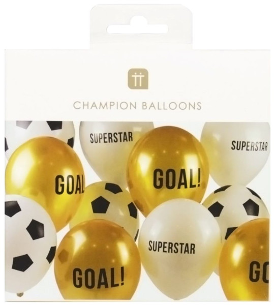 12 Perfect Goal Ballons 30cm 3