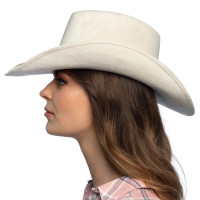 Oversigt: Western hat til voksne beige