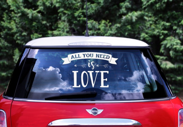 Allt du behöver är kärlek Bumper Sticker 2
