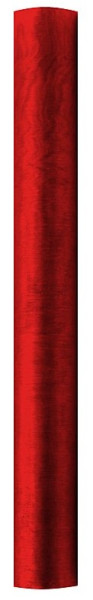 Tessuto runner in organza rosso 9m x 36cm