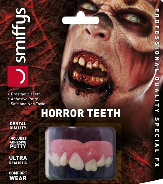 Realistyczne zęby zombie