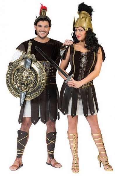 Vestido de mujer Gladiator Andorina con adornos dorados