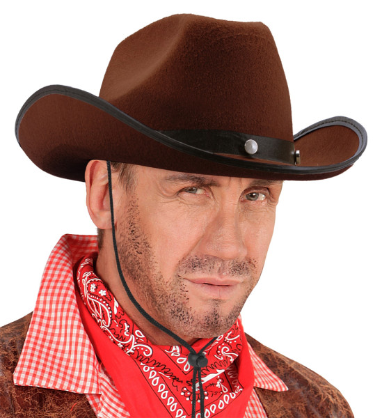 Bruine cowboy western hoed