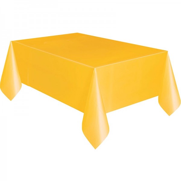 PVC tablecloth Vera honey yellow 1.37 x 2.74m