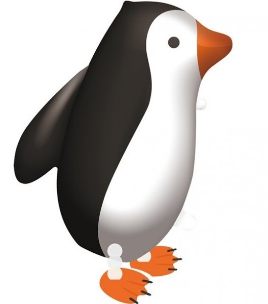 Sød pingvin Airwalker 57 x 47cm
