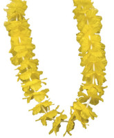 Widok: Naszyjnik z hawajskich kwiatów żółty