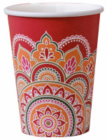 Aperçu: 8 gobelets en papier Diwali éco colorés 250ml