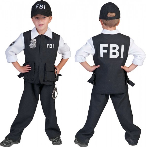 Disfraz infantil de agente del FBI