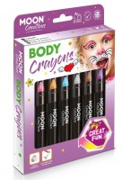 6 Carnival Body Crayons Set