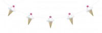 Anteprima: Coni gelato gelato Ghirlanda 2m