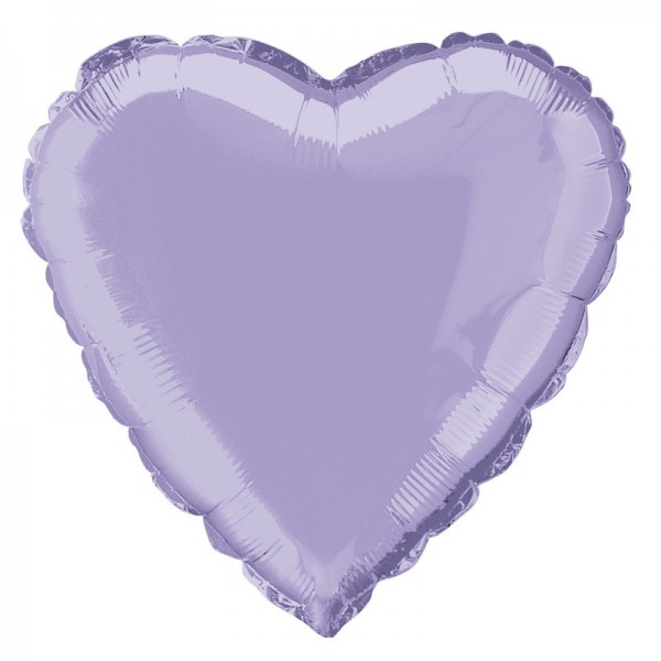 Hjerteballon True Love lavendel