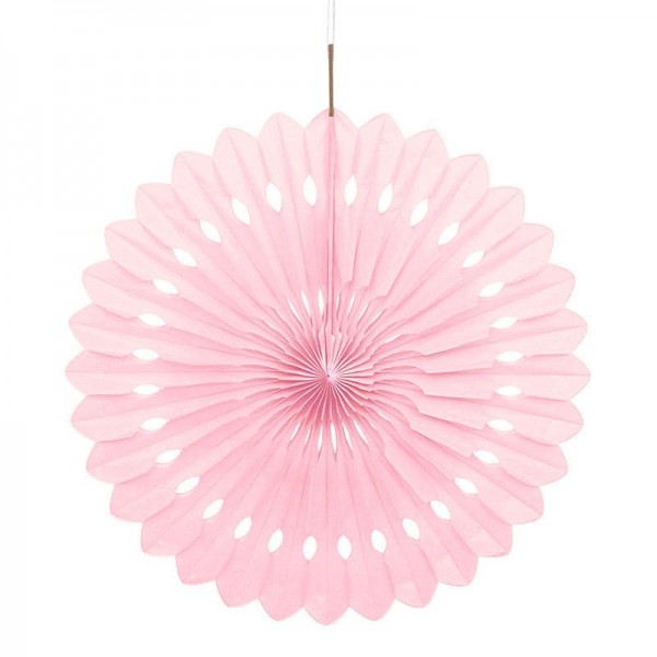 Decorative fan flower pink 40cm