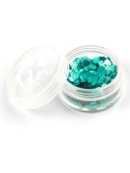 FX Special Glitter Hexagon turquoise 2g 2