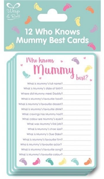 12 Who knows mommy best cards