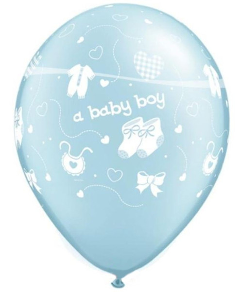 100 Baby Boy Luftballons