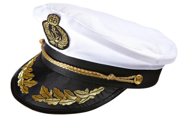 Captain's cap med gulddekoration