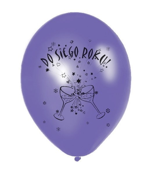 6 kolorowych balonów Do Siego Roku 2
