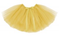 Oversigt: Tutu nederdel med sløjfe i honning gul 34 cm