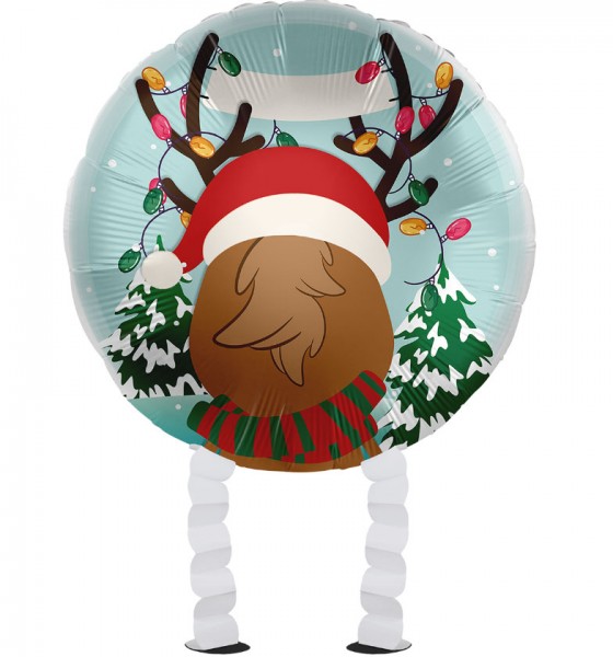 Reindeer Airwalker Folie Ballon 43cm 2