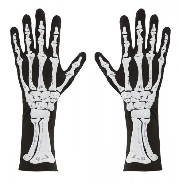 Skeleton Bones Handschuhe 34cm