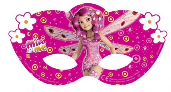 6 Mia and Me fairy party masks