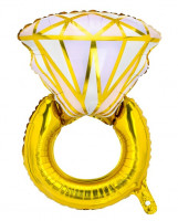 Golden Diamond Verlobungsring Ballon