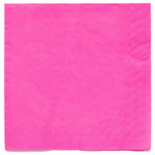 20 serviettes de table Live Pink Eco 33cm