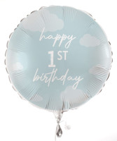 Aperçu: Mon ballon aluminium de première année bleu