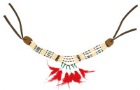 Vorschau: Traumfänger Halskette Deluxe für Indianerlook
