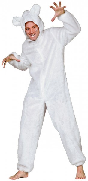 Polar bear unisex plush costume